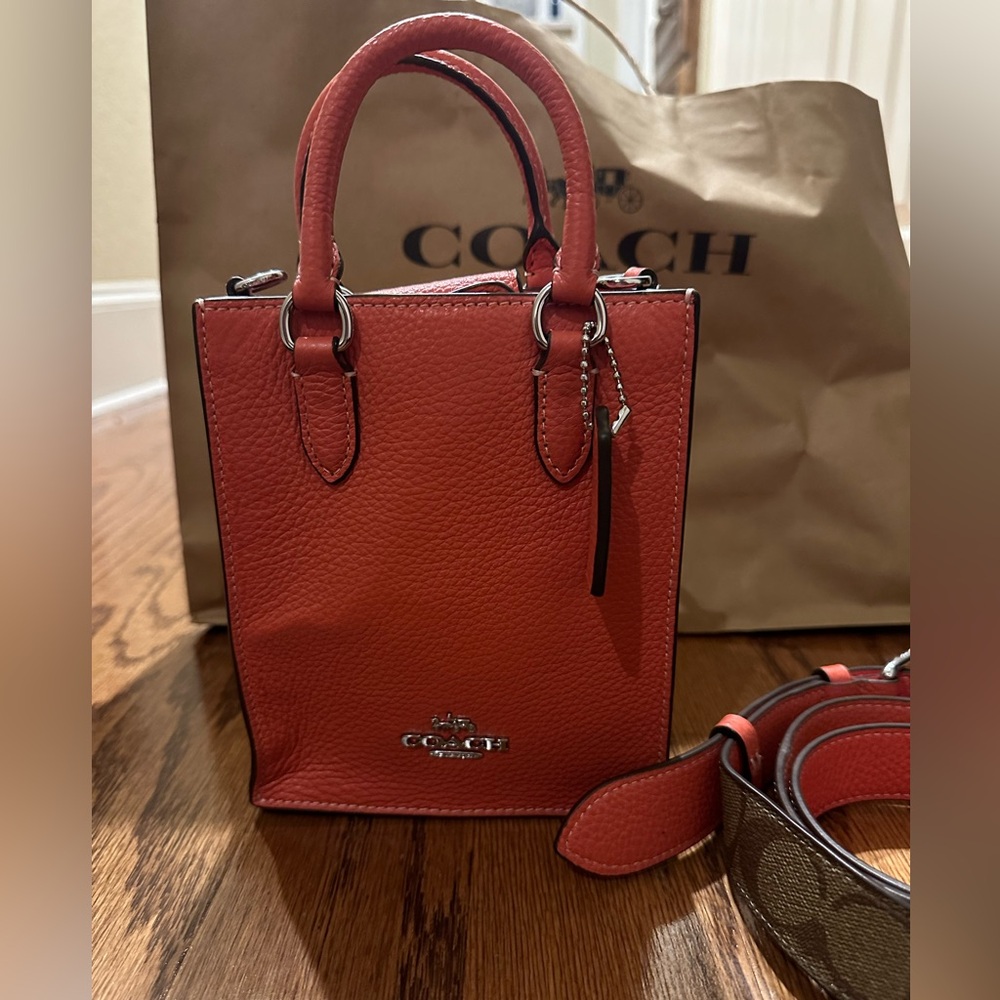 New unused Coach Mini North South Tote - Picture 1 of 16